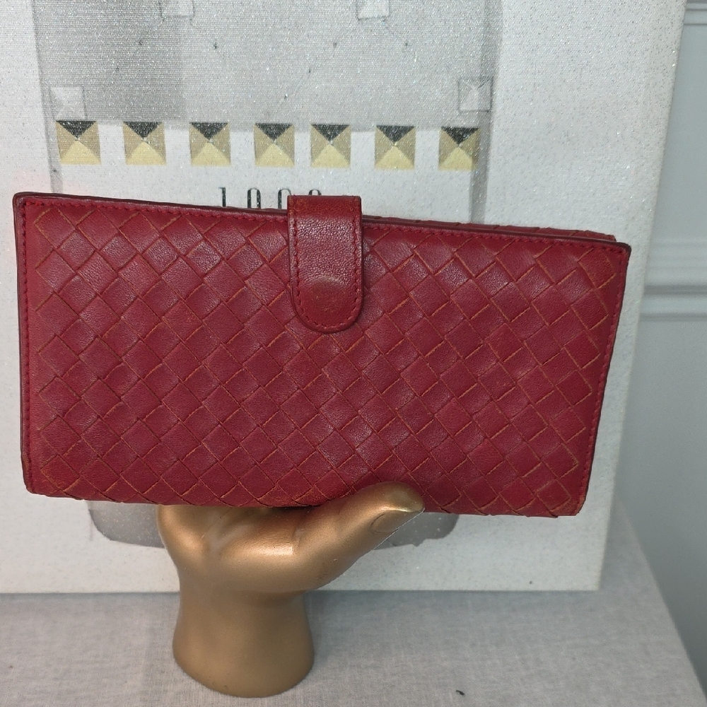 Bottega Veneta Intrecciato woven leather continental wallet
